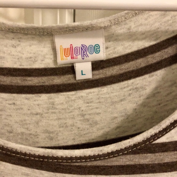 Brown Striped Irma- Slouchy and perfect for Fall - Picture 2 of 3